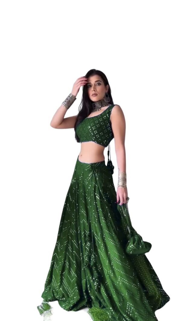ZAALIMA FASHION WITH Z LOGO Womens Georgette Semi-Stitched Lehenga Choli Set