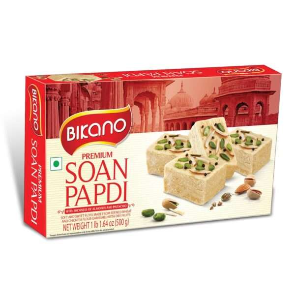 Bikano Soan Papdi | With almonds and pistachios | Traditional Indian Mithai | 500gm pack