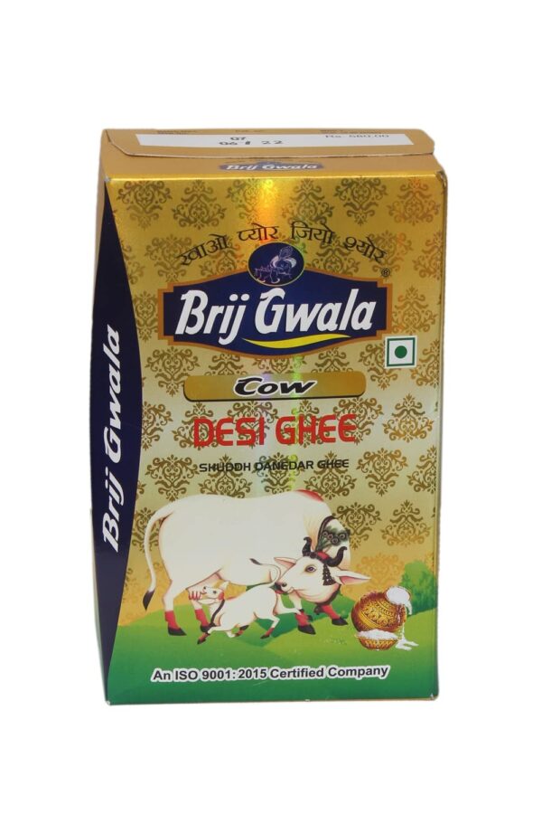 Brij Gwala Desi Cow Ghee| Made Traditionally From Curd| 1 Litre Tetra Pack Of-1