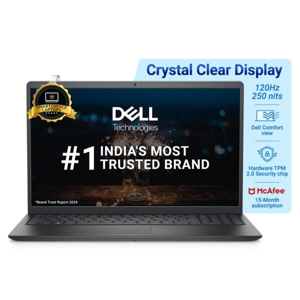 Dell 15 Thin & Light Laptop, Intel Core i5-1235U Processor/16GB DDR4+512GB SSD/Intel UHD Graphics/15 Inch (38cm) FHD Display/Windows 11 + MSO\'21/15 Month McAfee/Carbon Black/Spill Resistant KB/1.69kg