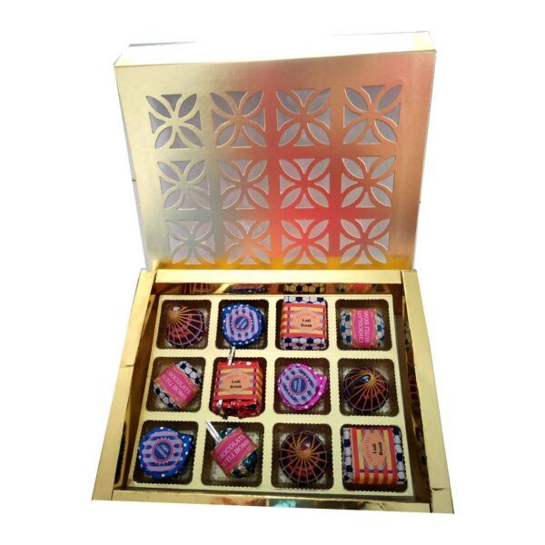 Swankit\'s Homemade Edible Diwali Crackers with 12 Cavities Chocolate Box