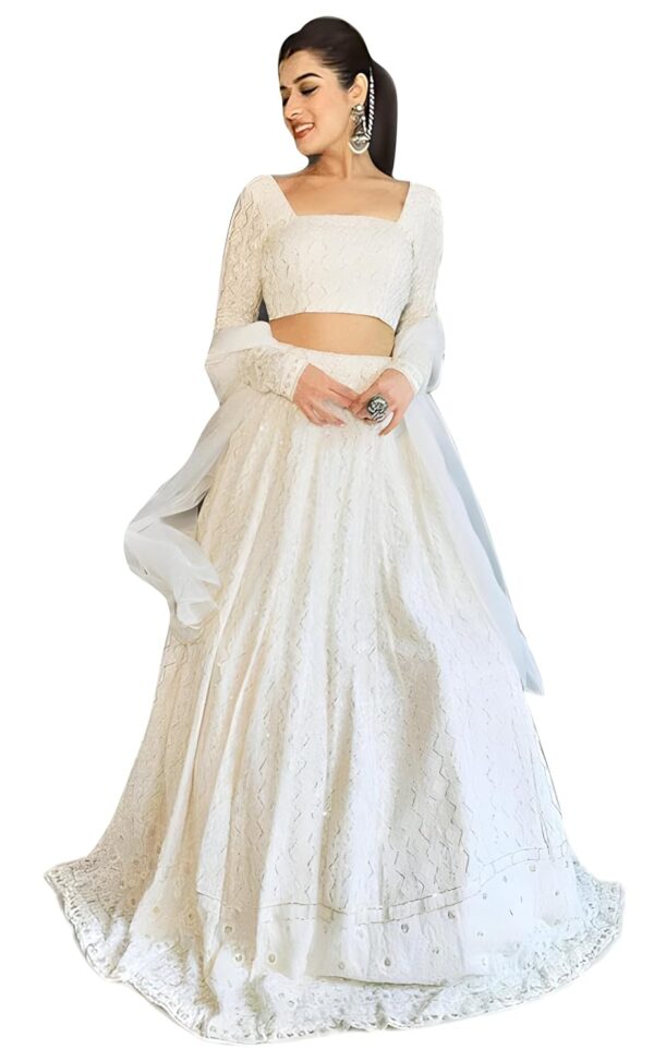 TRENDMALLS Women\'s Embroidered Georgette Semi-stitched Lehenga Choli for Women I Designer I New I Bridal I Navratri I Stylish I Lehenga for women