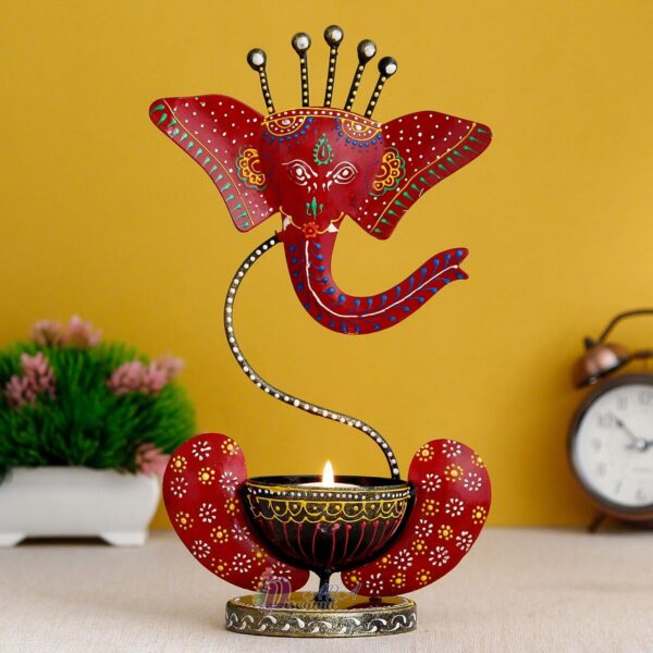 Discount ARA Iron Showpiece For Home Decor-Figurine-Home Decorative Items/Home Decor Items For Living Room/Pooja Room-Diwali Gift Items/Home Decoration Items,Red
