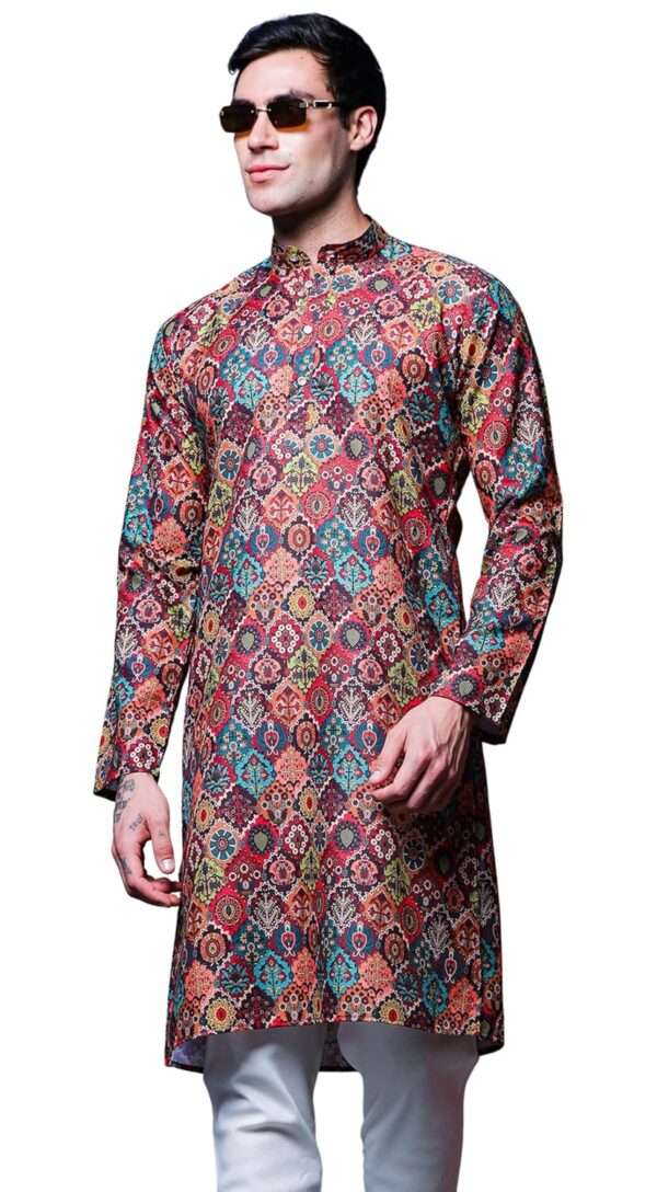 Buy Lymio Men Kurta | Kurta for Men | Men Ethnic Kurta (in, Alpha, 3XL, Red) at Amazon.in