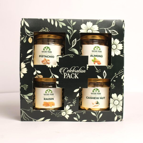 Nature Prime Dry Fruits Combo Gift Pack, 400g (Cashew, Almond, Pistachios, and Raisins) - Healthy Gift Hamper for Every Occasion | Rakhi Gift Hamper for Brother Sister and Bhabhi | Diwali Gift Pack for Family, Friends, Corporate Office Gifts Combo | Deepawali Celebration Pack