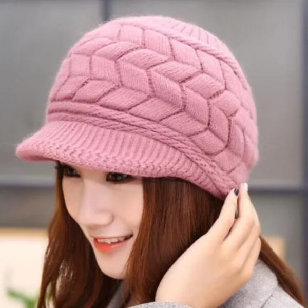 IBA ISBA COLLECTIONS Women\'s Knitted Hat Winter Plush Velvet Warm Woolen Cap| Fuzzy Slouchy Soft Beanie Cap for Girls & Ladies