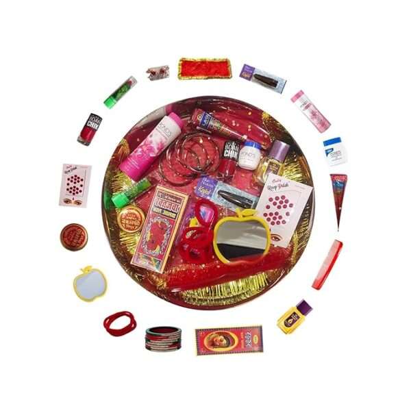16 Piece Pooja Shringar Kit - Essential Indian Worship Set | Complete Pooja Accessories