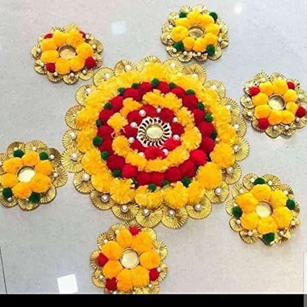 Sanvatsar Home Decorative Rangoli Set of 7