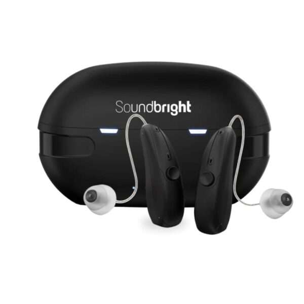 Soundbright Hearing Aids - Discovery | Bluetooth Hearing Aids for Old Age with 3 Noise Cancelling Program, Protable Bluetooth Hearing Aids with Smart App Control, Hand-free Phone Call | 16 Channel Adjustable Frequency